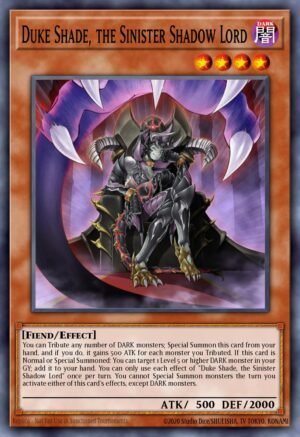 Duke Shade, the Sinister Shadow Lord (EGS1-EN017)