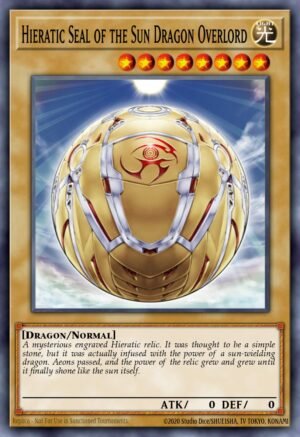 Hieratic Seal of the Sun Dragon Overlord (GAOV-EN002)