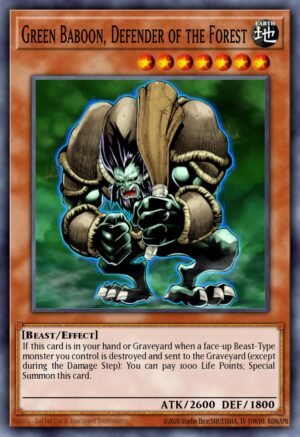 Green Baboon, Defender of the Forest (CT07-EN010)