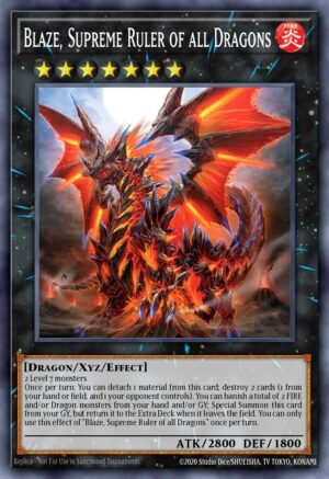 Blaze, Supreme Ruler of all Dragons