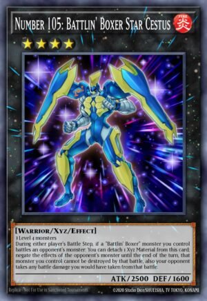 Number 105: Battlin' Boxer Star Cestus (LD10-EN042)