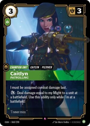 Caitlyn – Patrolling