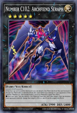 Number C102: Archfiend Seraph (JUSH-EN056)