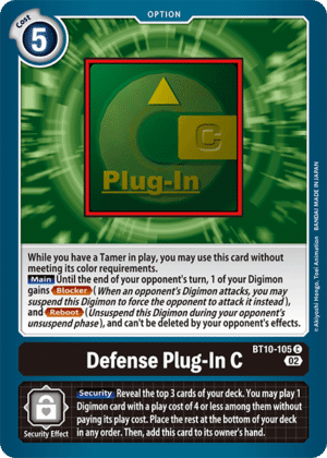Defense Plug-In C Defense Plug-In C