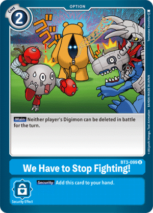 We Have to Stop Fighting!