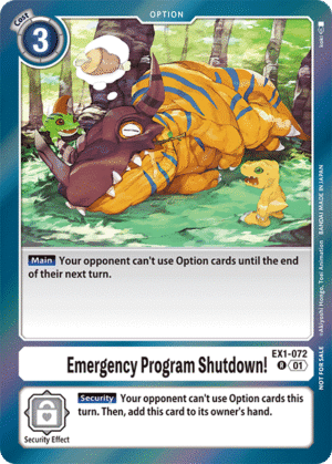 Emergency Program Shutdown!