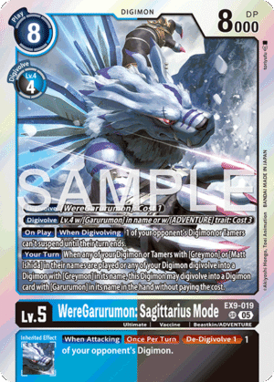 WereGarurumon: Sagittarius Mode