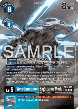 WereGarurumon: Sagittarius Mode
