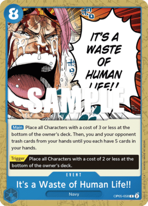 It’s a Waste of Human Life!!
