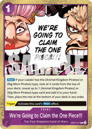 We’re Going to Claim the One Piece!!!