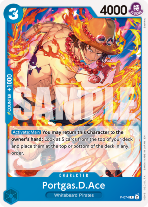 Portgas.D.Ace – P-074 (Pirate Foil)