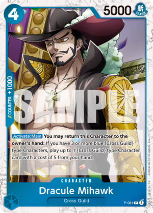 Dracule Mihawk – P-081 (Pirate Foil)