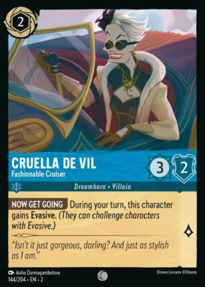 Cruella De Vil – Fashionable Cruiser