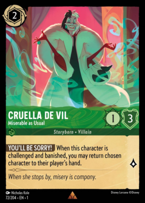 Cruella De Vil – Miserable as Usual
