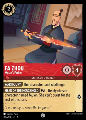 Fa Zhou – Mulan’s Father