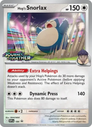 Hop’s Snorlax