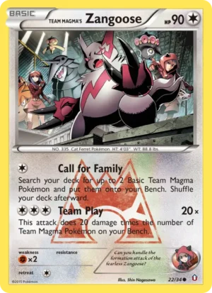 Team Magma’s Zangoose