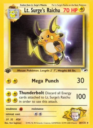 Lt. Surge’s Raichu