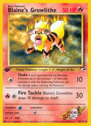Blaine’s Growlithe