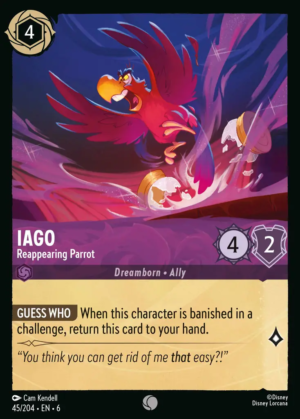 Iago – Reappearing Parrot Iago – Reappearing Parrot