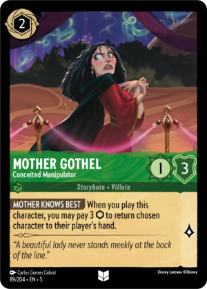 Mother Gothel – Conceited Manipulator