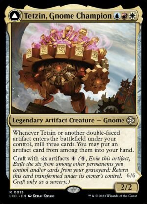 Tetzin, Gnome Champion // The Golden-Gear Colossus (LCC-13)