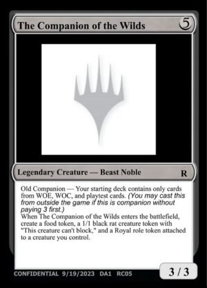 The Companion of the Wilds (UNK-RC05b)