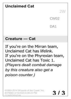 Unclaimed Cat (UNK-CW02)