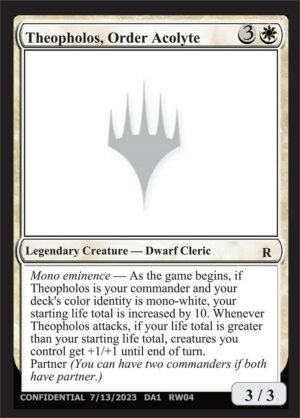 Theopholos, Order Acolyte (UNK-RW04e)