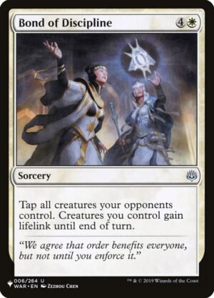 Bond of Discipline (PLST-WAR-6)