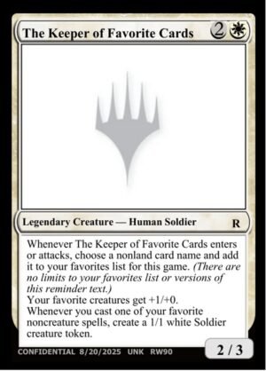 The Keeper of Favorite Cards (UNK-RW90c)