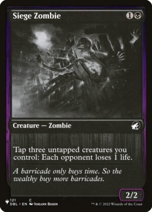 Siege Zombie Siege Zombie