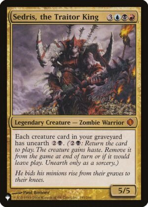 Sedris, the Traitor King Sedris, the Traitor King
