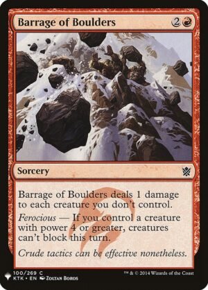 Barrage of Boulders (PLST-KTK-100)
