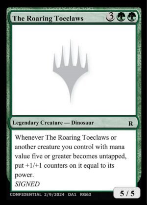 The Roaring Toeclaws (UNK-RG63)