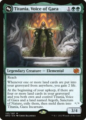 Titania, Voice of Gaea // Titania, Gaea Incarnate (BRO-193)