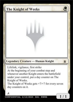 The Knight of Weeks (UNK-RW06)