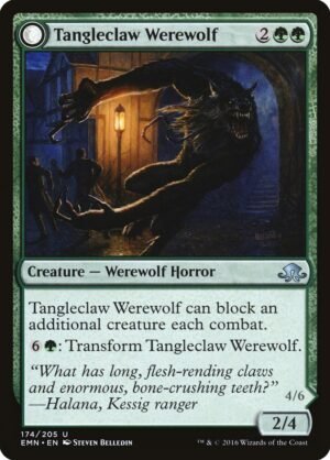 Tangleclaw Werewolf // Fibrous Entangler (EMN-174)