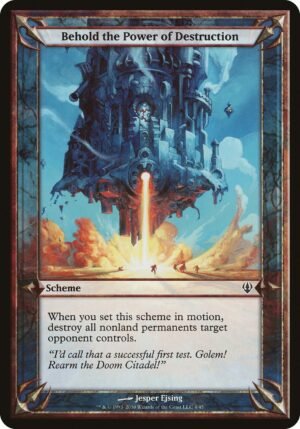 Behold the Power of Destruction (OARC-4?)