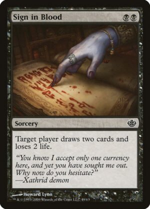 Sign in Blood Sign in Blood