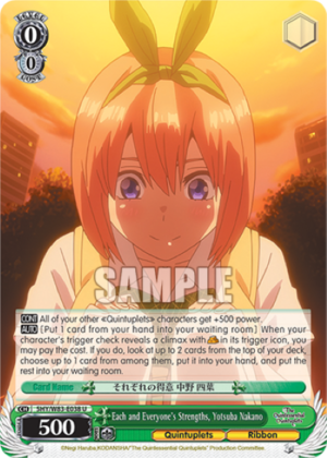 Each and Everyone’s Strengths, Yotsuba Nakano