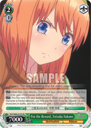 For the Reward, Yotsuba Nakano