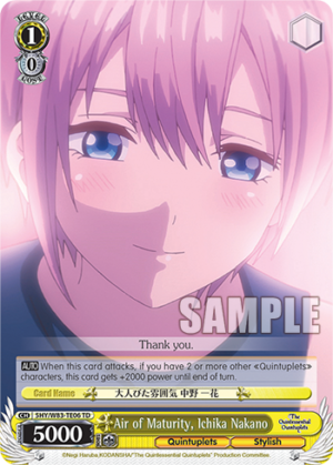 Air of Maturity, Ichika Nakano
