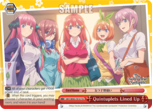 Quintuplets Lined Up