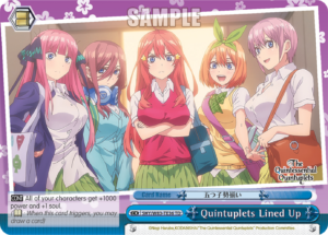 Quintuplets Lined Up