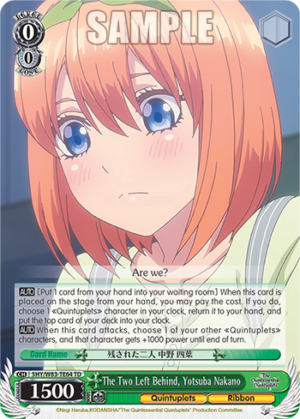 The Two Left Behind, Yotsuba Nakano