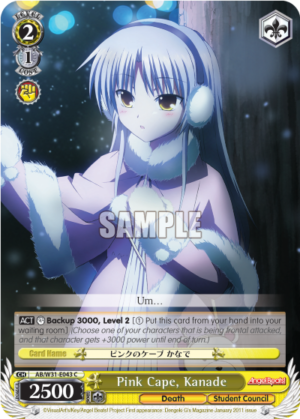 Pink Cape, Kanade