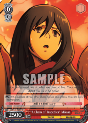 «A Chain of Tragedies» Mikasa