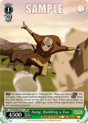 Aang: Building a Zoo