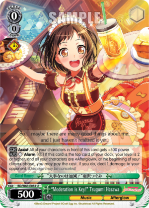 «Moderation is Key!» Tsugumi Hazawa